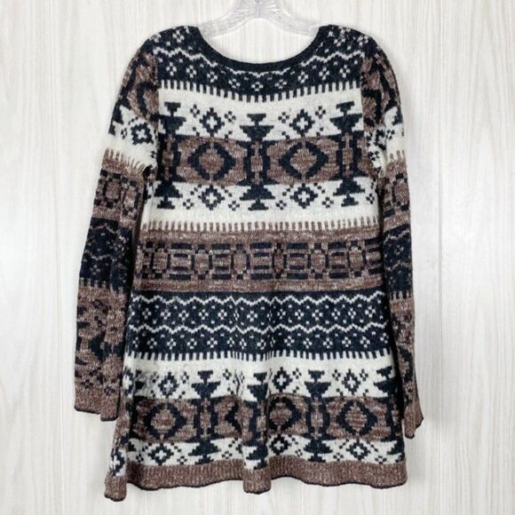 Free People | Cabin Fever Fair Isle Pullover Knit Sweater Size XS - Picture 2 of 4